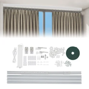 Motorized Curtain Rail W/ Remote & App Control  W/ Alexa