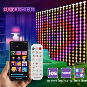 Remote Control LED Smart Curtain String Lights