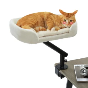 360° Rotatable Cat Bed for Desk
