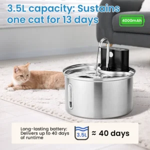 Stainless Steel Pet Smart Water Dispenser