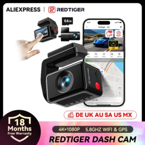 REDTIGER Front and Rear 4K Dash Cam